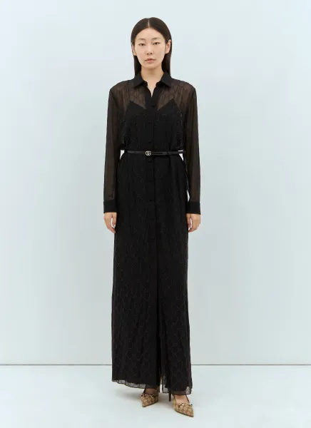 Crystal Interlocking G Shirt Dress