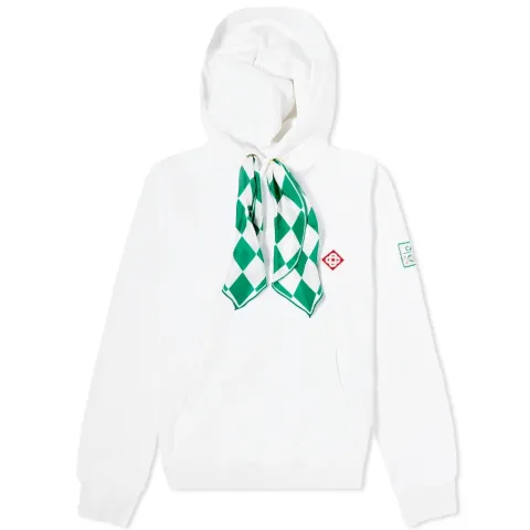 Scarf Hooded Crew Sweat