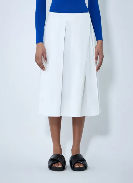 Pleated Midi Skirt