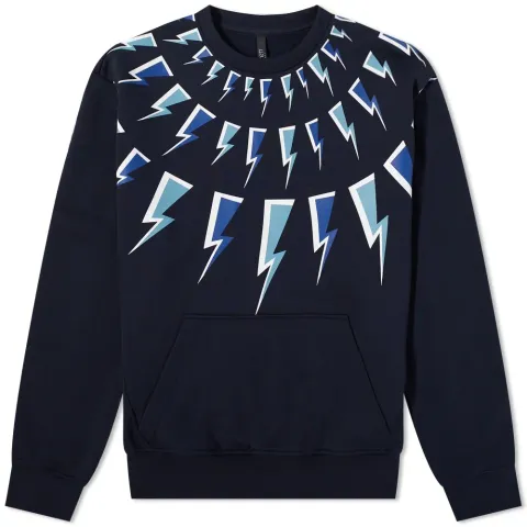 Fair Isle Comic Bolts Crew Sweat