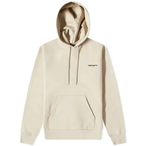 Hooded Script Embroidery Sweat