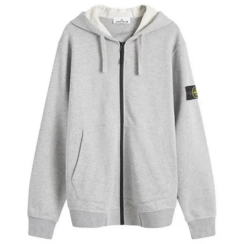 Cotton Fleece Garment Dyed Zip Hoodie