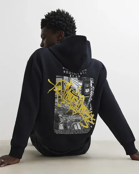 River Island Regular Fit City Graphic Hoodie