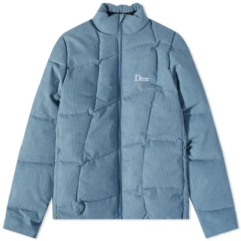 Corduroy Wave Puffer Jacket