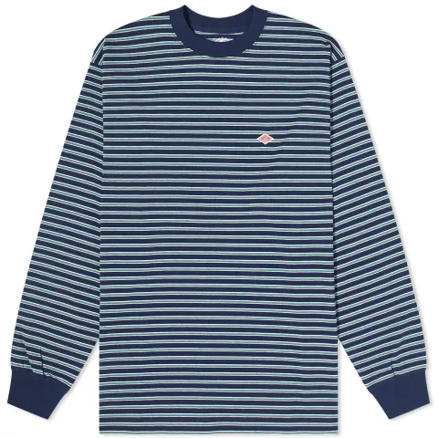 Long Sleeve Stripe Logo Tee