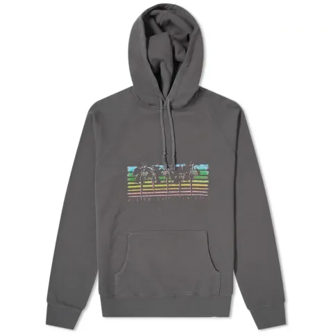 Classic Palm Tree Print Popover Hoody