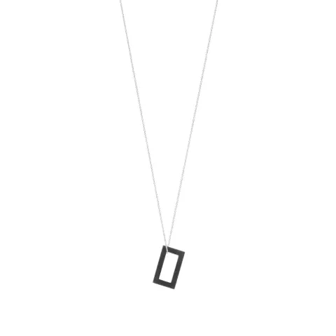 Vintage Rectangle Pendant Necklace