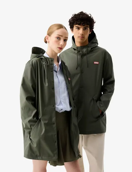 Jo Waterproof Hooded Raincoat Green