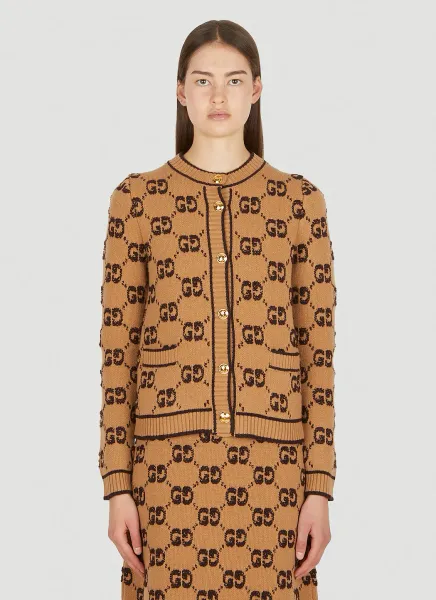 Logo Jacquard Cardigan