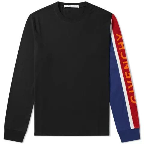Long Sleeve Towelling Logo Tee