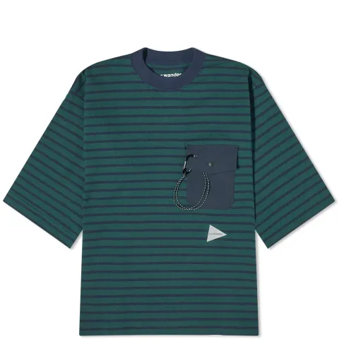 Stripe Pocket Half Sleeve T-Shirt