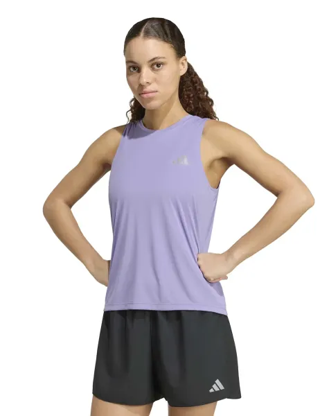 Adidas adi365 Running Essentials Crew Neck Vest Top Lilac