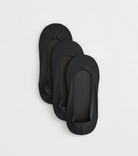 Pack of 3 Black No Show Socks