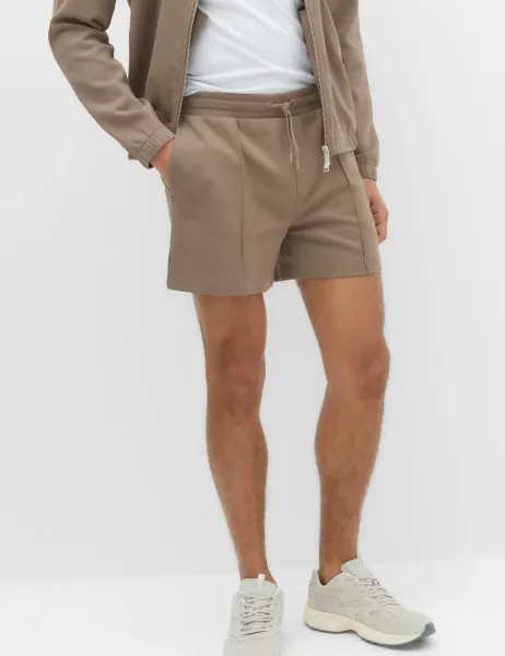 Marks & Spencer Cotton Rich Ultimate Short length Shorts Mocha