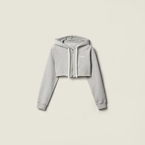 Cropped hoodie jacket