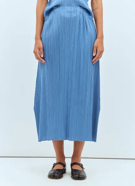 June Pleated Midi Skirt