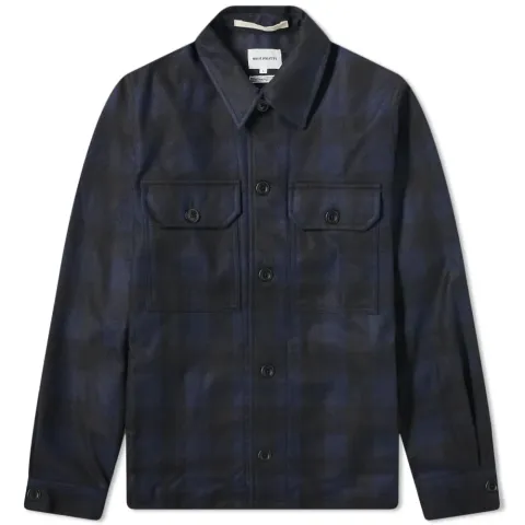 Kyle Wool Checked Pocket Overshirt