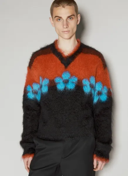 Mohair Flower Sweater
