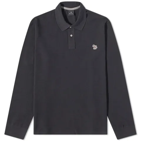 Long Sleeve Zebra Polo