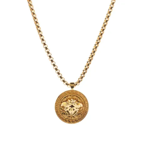 Medusa Head Medallion Necklace