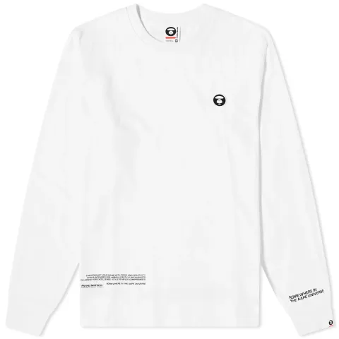 AAPE Now Silicon Badge Long Sleeve T-Shirt