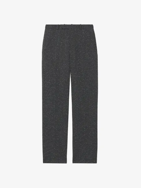 Flecked Pinstripe Trousers