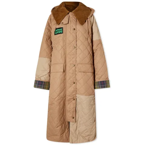 x Ganni Quilted Burghley Jacket