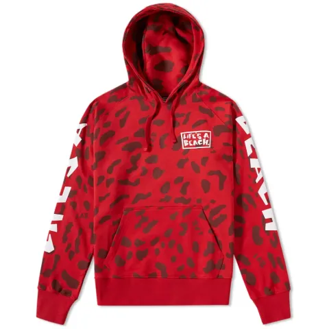 Life's a Beach Leopard Print Hoody