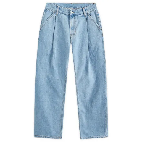 Wide One Tuck Denim Jeans