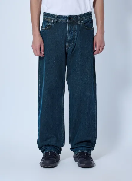 Stone Island Five-Pocket Wide-Leg Denim Jeans