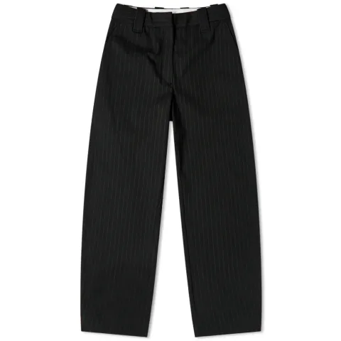 Stretch Stripe Mid Rise Pant