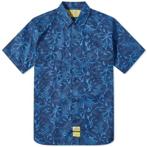 x New York Sunshine Short Sleeve Twill Work Shirt