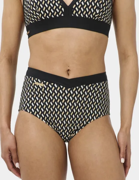 Sweaty Betty Geometric High Waisted Bikini Bottoms Multi