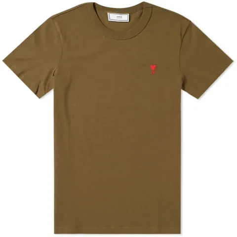 AMI Embroidered Heart Logo Tee
