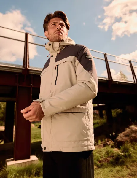 Regatta Stanford Waterproof Hooded Coat Beige