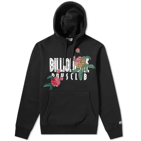 Embroidered Floral Popover Hoody