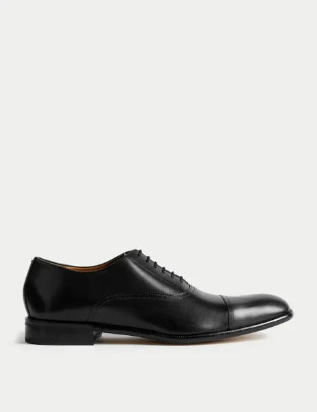Autograph Leather Oxford Shoes Black