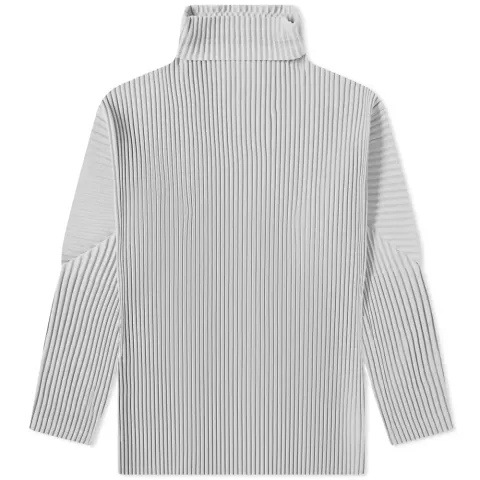 Pleated Roll Neck