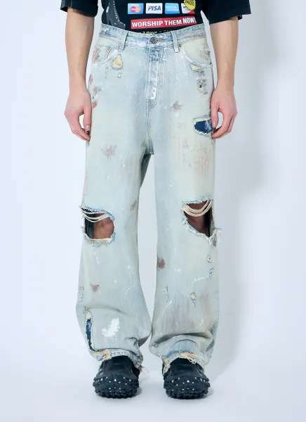 Trashed Baggy Jeans