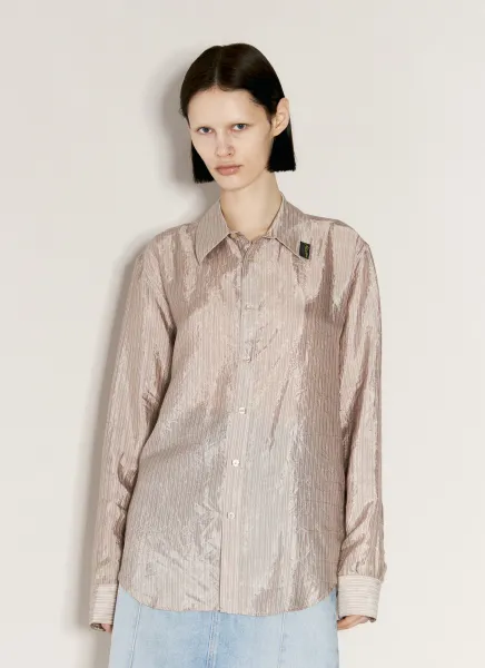 Striped Satin Shirt