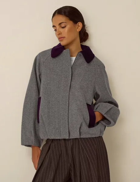 Monsoon Collared Bomber Jacket