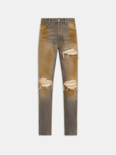 MX1 STRAIGHT FLARE JEAN - Rust Indigo