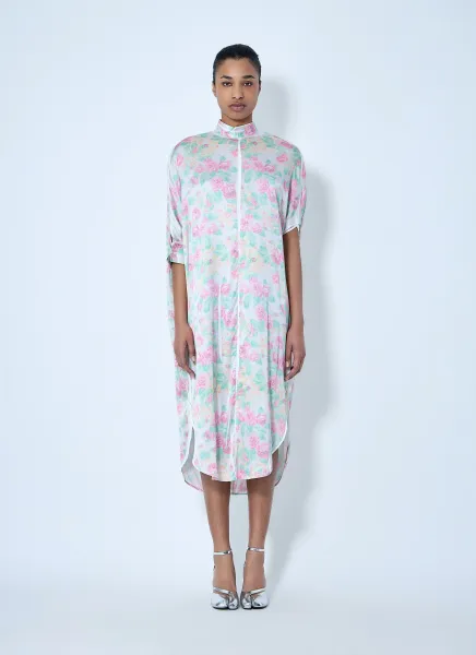 Asymmetric Hem Midi Dress