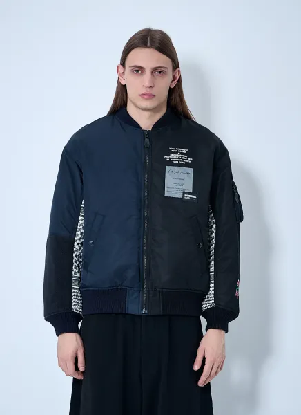 Logo Motif Bomber Jacket
