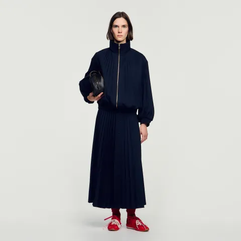 SANDRO Pleated jacket