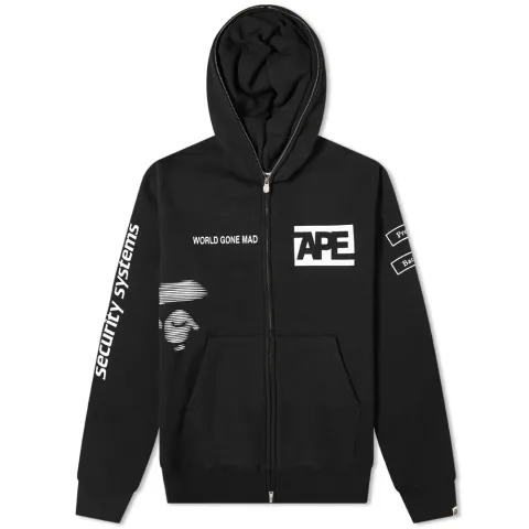 Security Multi Print Full Zip Hoodie