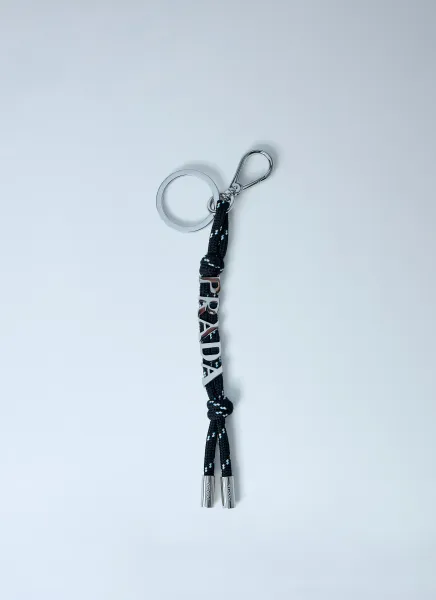 Logo Embellished Keychain