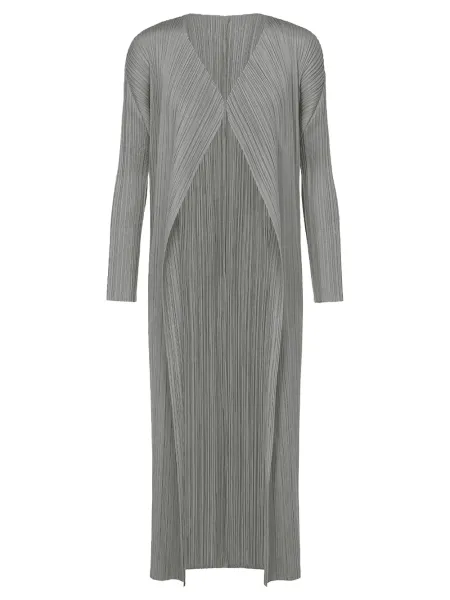 Pleats Please Coat Grey