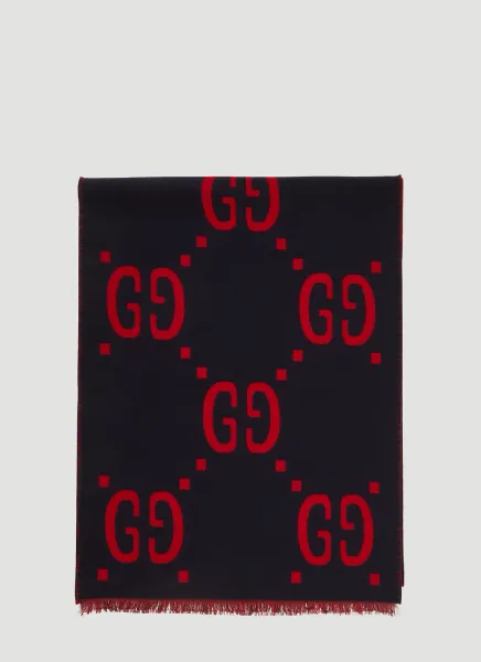 GG Logo Wool Scarf