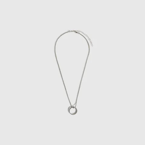 River Island Roman Numerals Ring Necklace